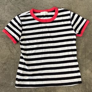 “Truly, Madly, Deeply” Striped T-shirt